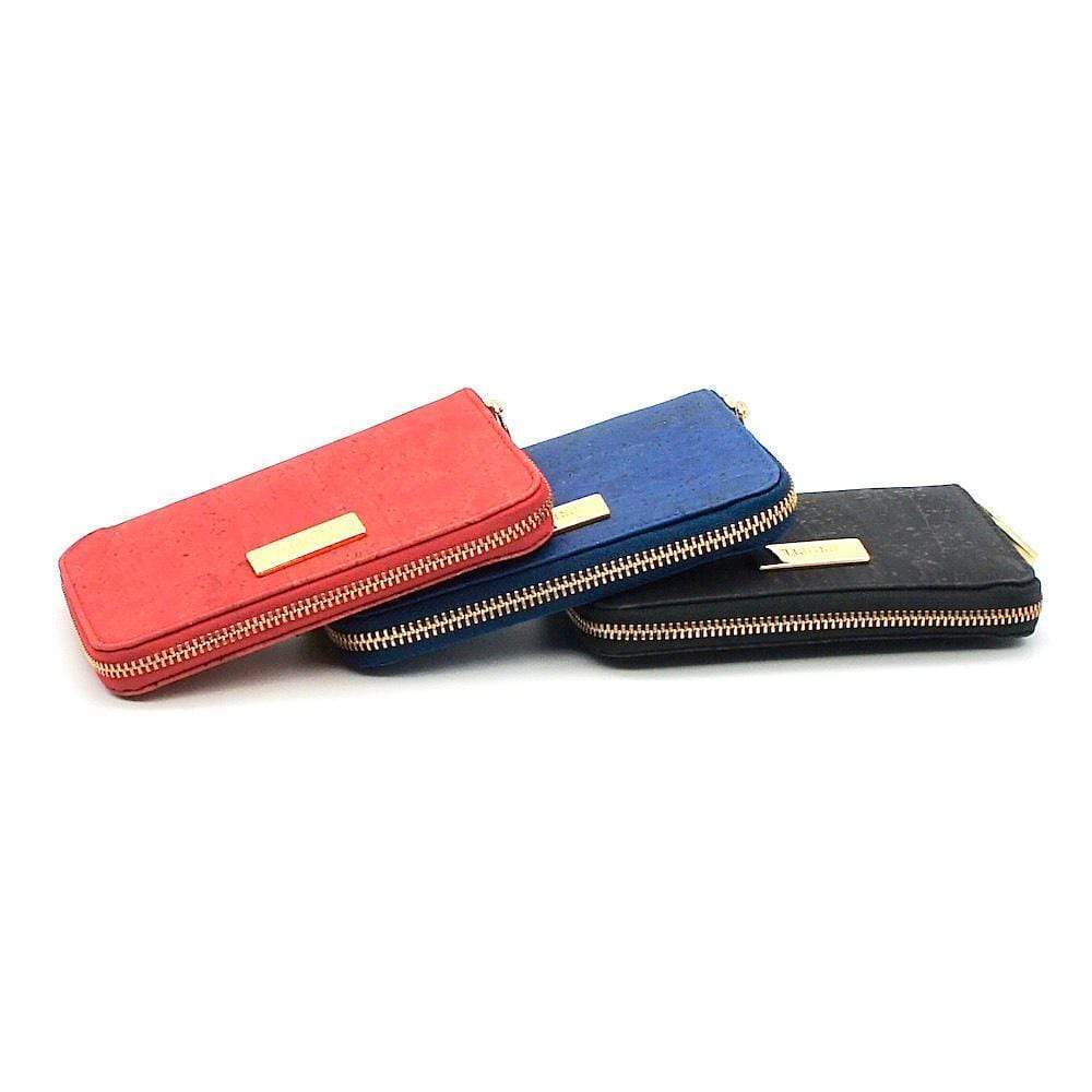 Large cork wallet  I Red