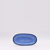 Grande assiette en grès de la collection portugaise Amazonia Plat de service en grès "Amazonia" Bleu - 15cm