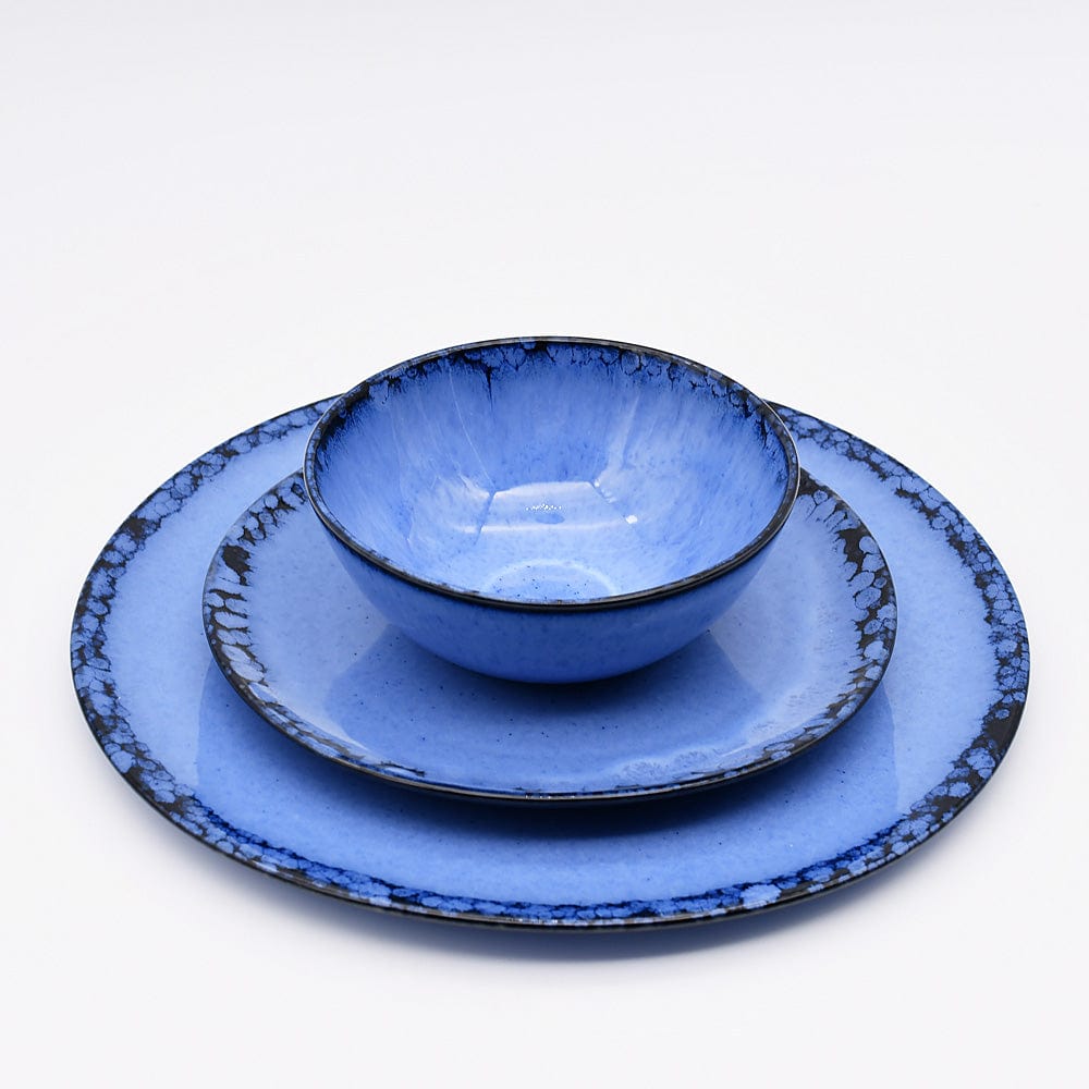 Grande assiette en grès de la collection portugaise Corals Assiette en grès "Amazonia" - 21cm