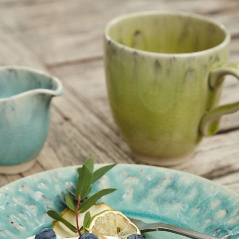 Grande tasse en grès bleue I Service de vaisselle Madeira du Portugal Tasse, mug en grès "Madeira" - Jaune