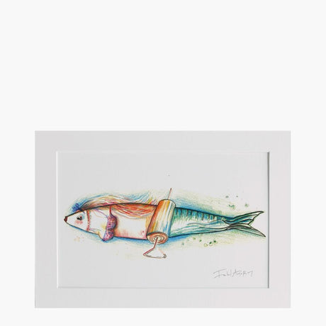 Sardinha I Drawing by Isabel Amorim