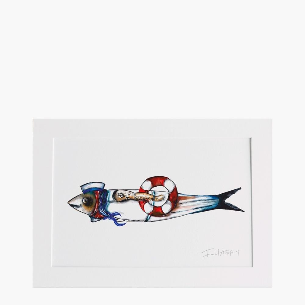 Sardinha I Drawing by Isabel Amorim