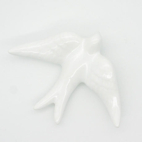 Traditional ceramic swallow - White