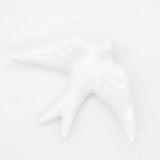 Hirondelle blanche en céramique I Produit artisanal du Portugal Hirondelle en céramique blanche