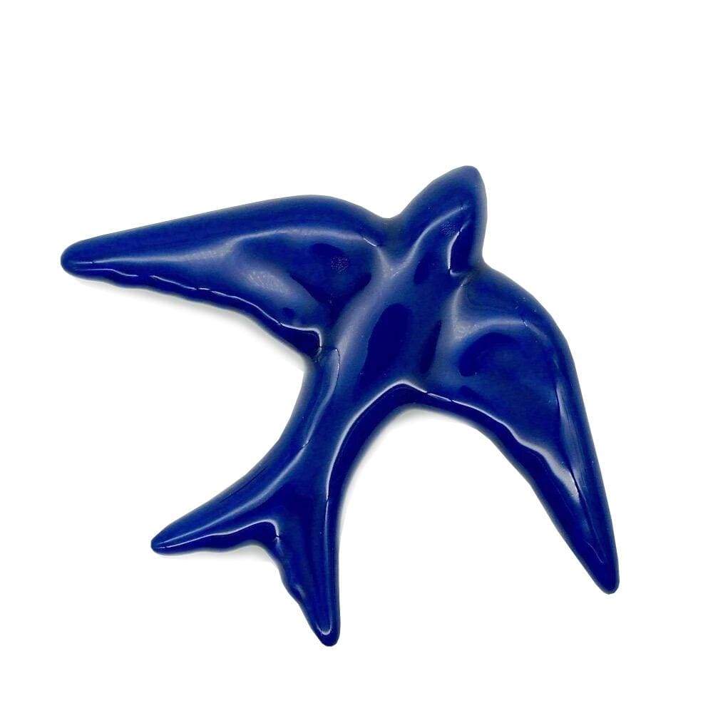 Traditional ceramic swallow - Cobalt blue