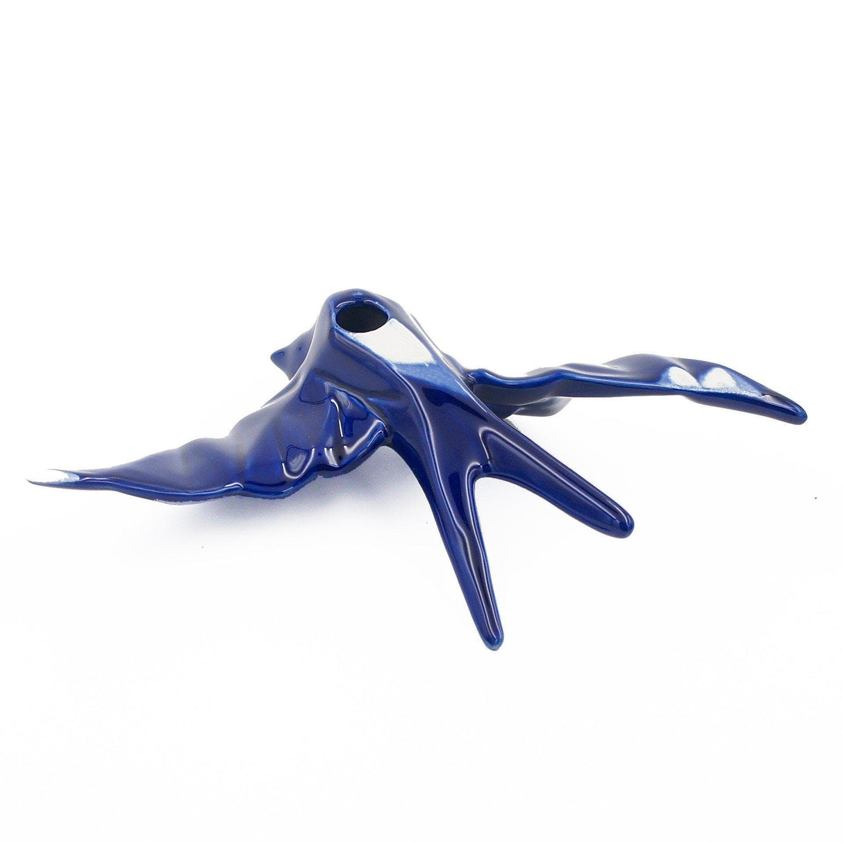 Ceramic Swallow Origami Style  - Cobalt Blue