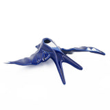 Ceramic Swallow Origami Style  - Cobalt Blue