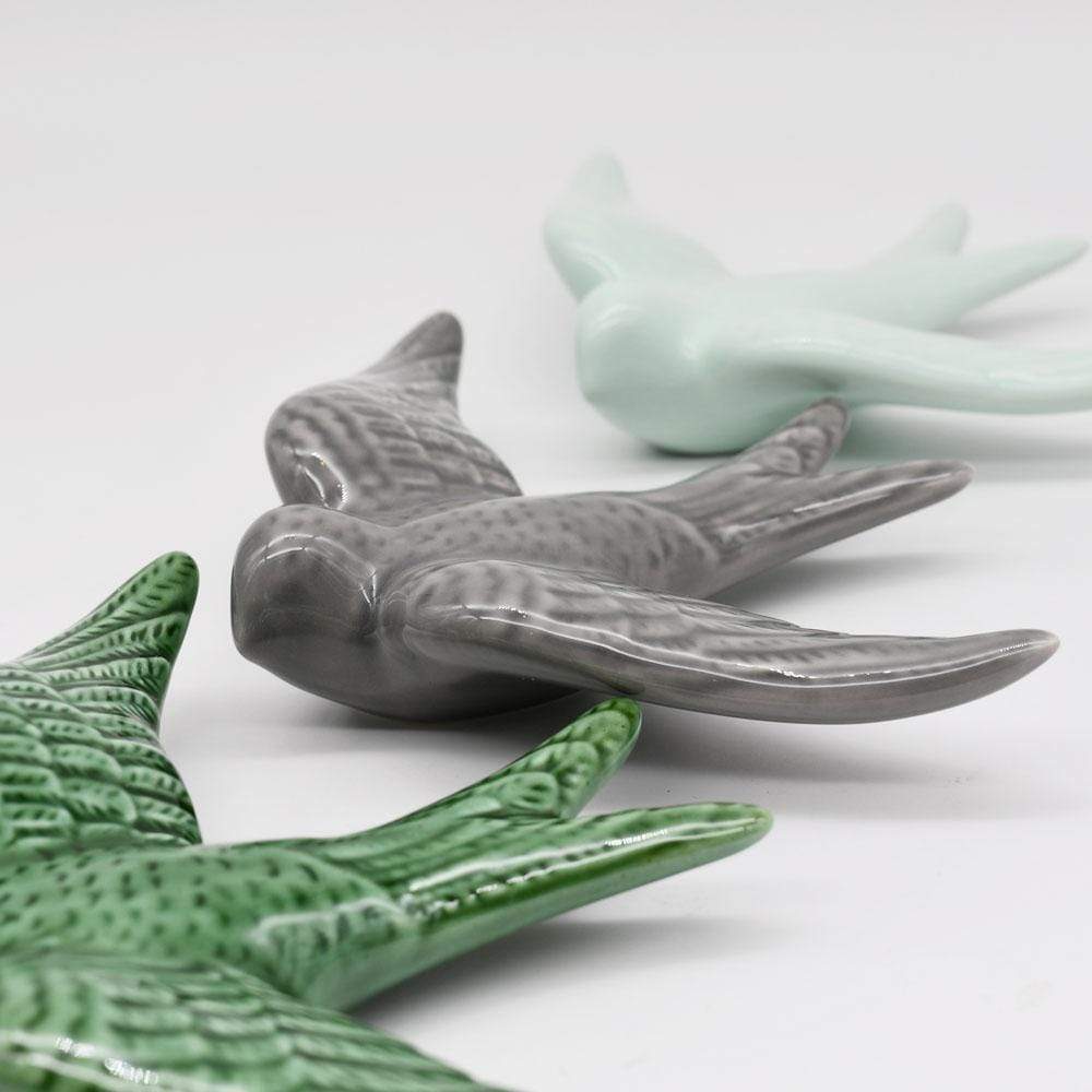 Ceramic swallow - Deep grey