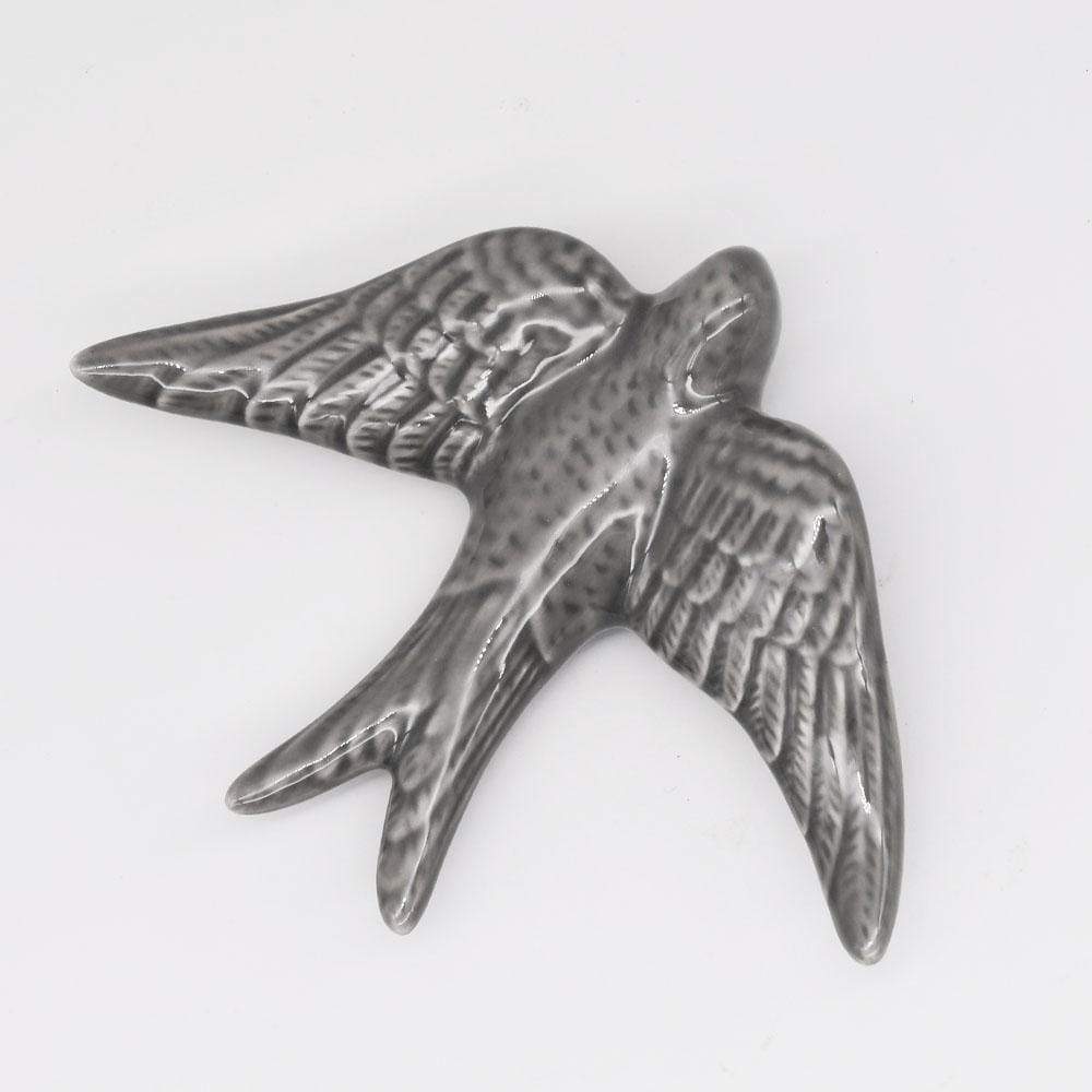 Ceramic swallow - Deep grey