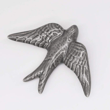 Ceramic swallow - Deep grey