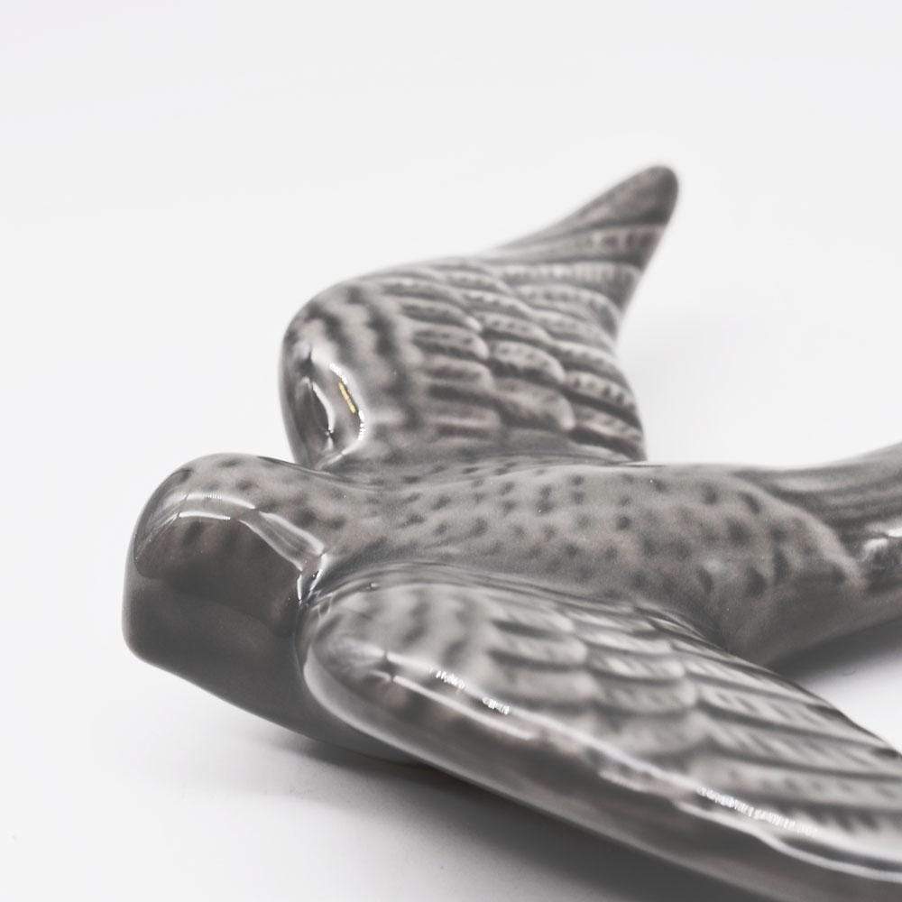 Ceramic swallow - Deep grey