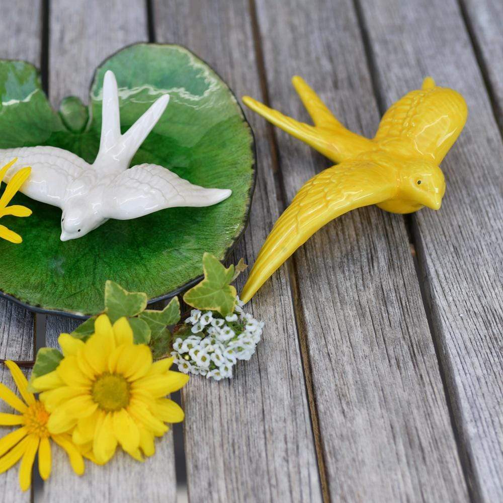 Ceramic swallow from Caldas da Rainha - Yellow