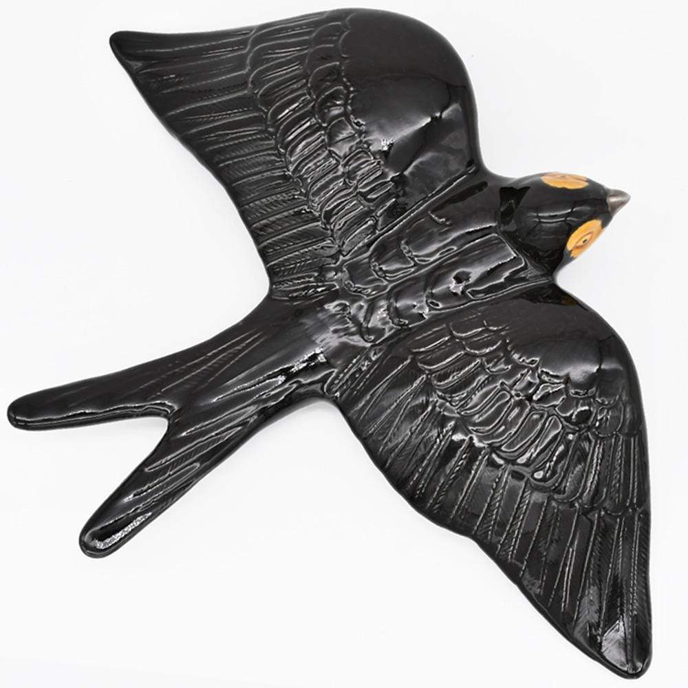 Giant ceramic Swallow of Caldas da Rainha - Black