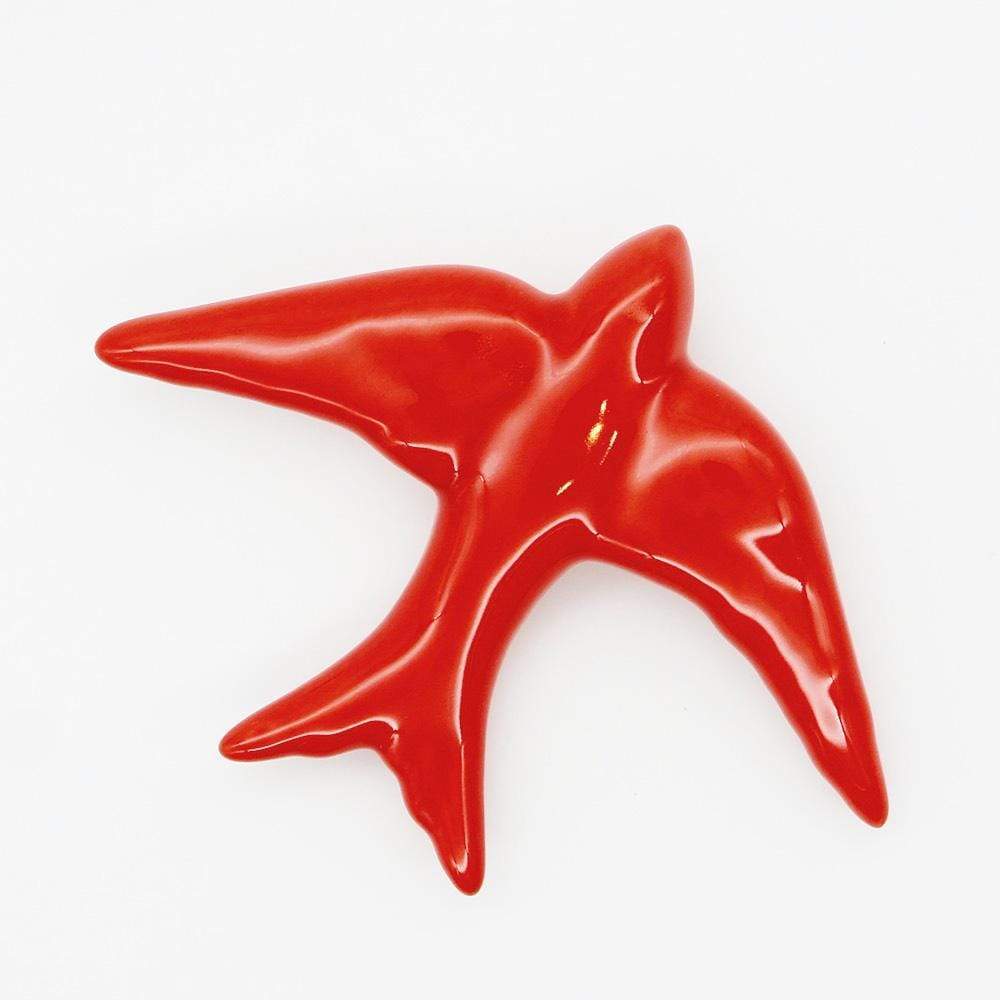 Traditional ceramic swallow - Red