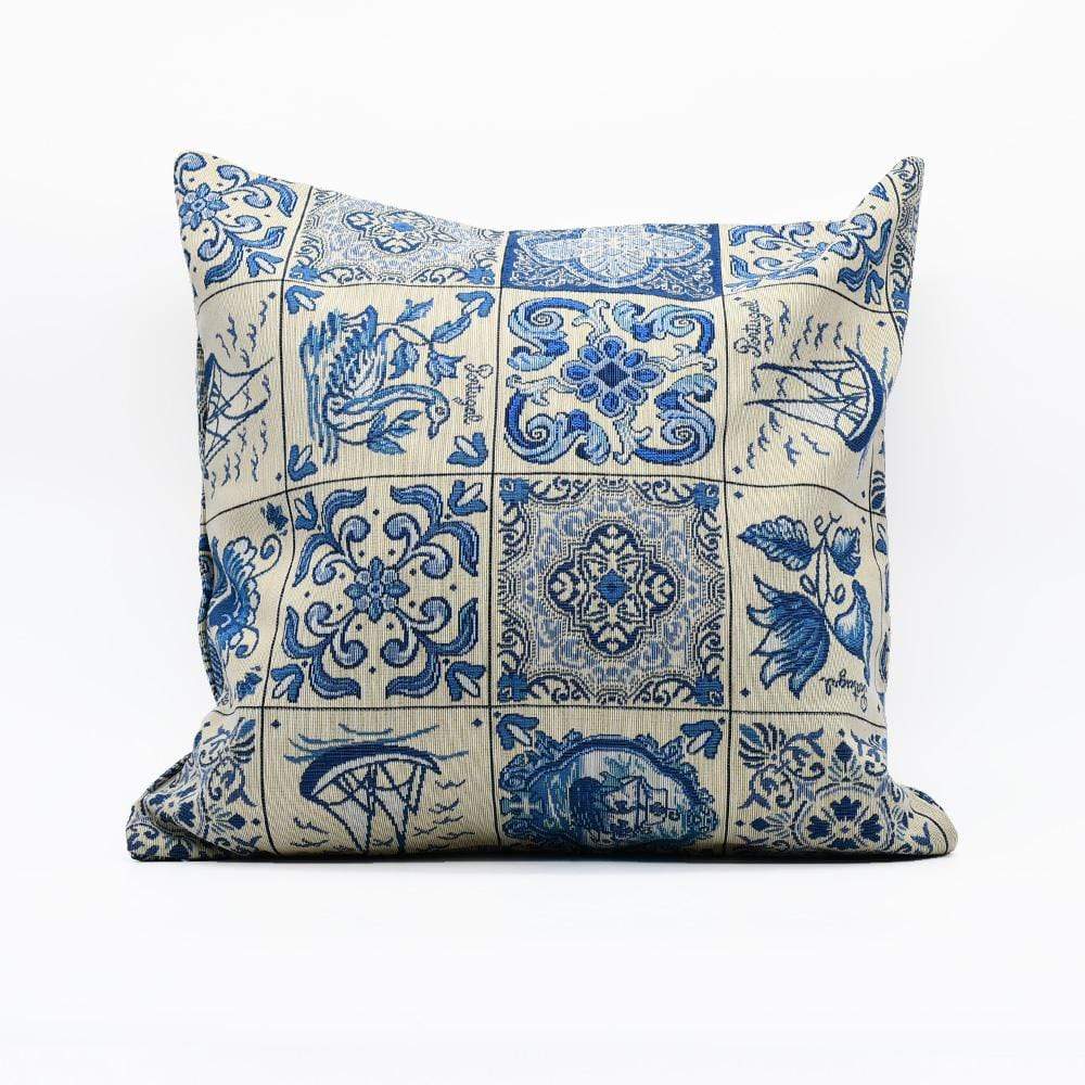 Housse de coussin "Douro" I Textile du Portugal Housse de coussin 40x40 "Azulejos"