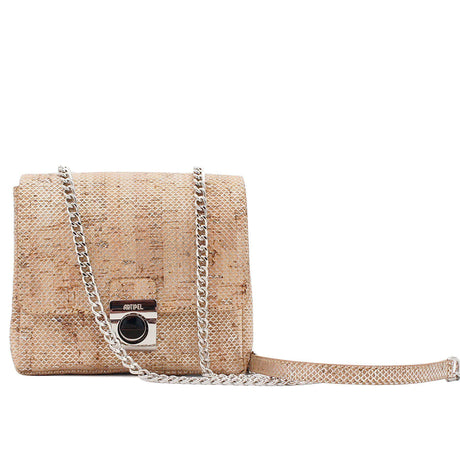 Cork miny size bag - Silver