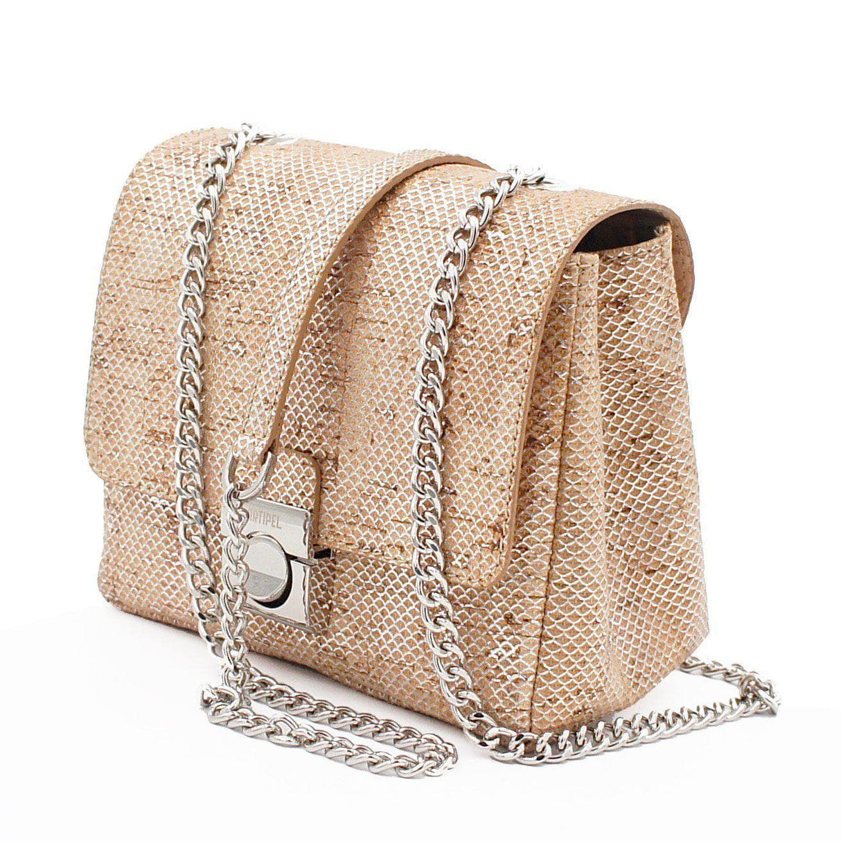 Cork miny size bag - Silver