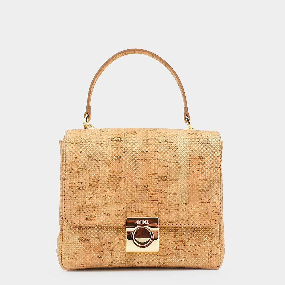 ​Mini-sized bag in golden cork