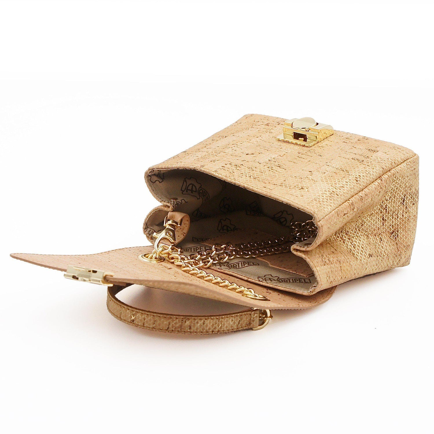 ​Mini-sized bag in golden cork