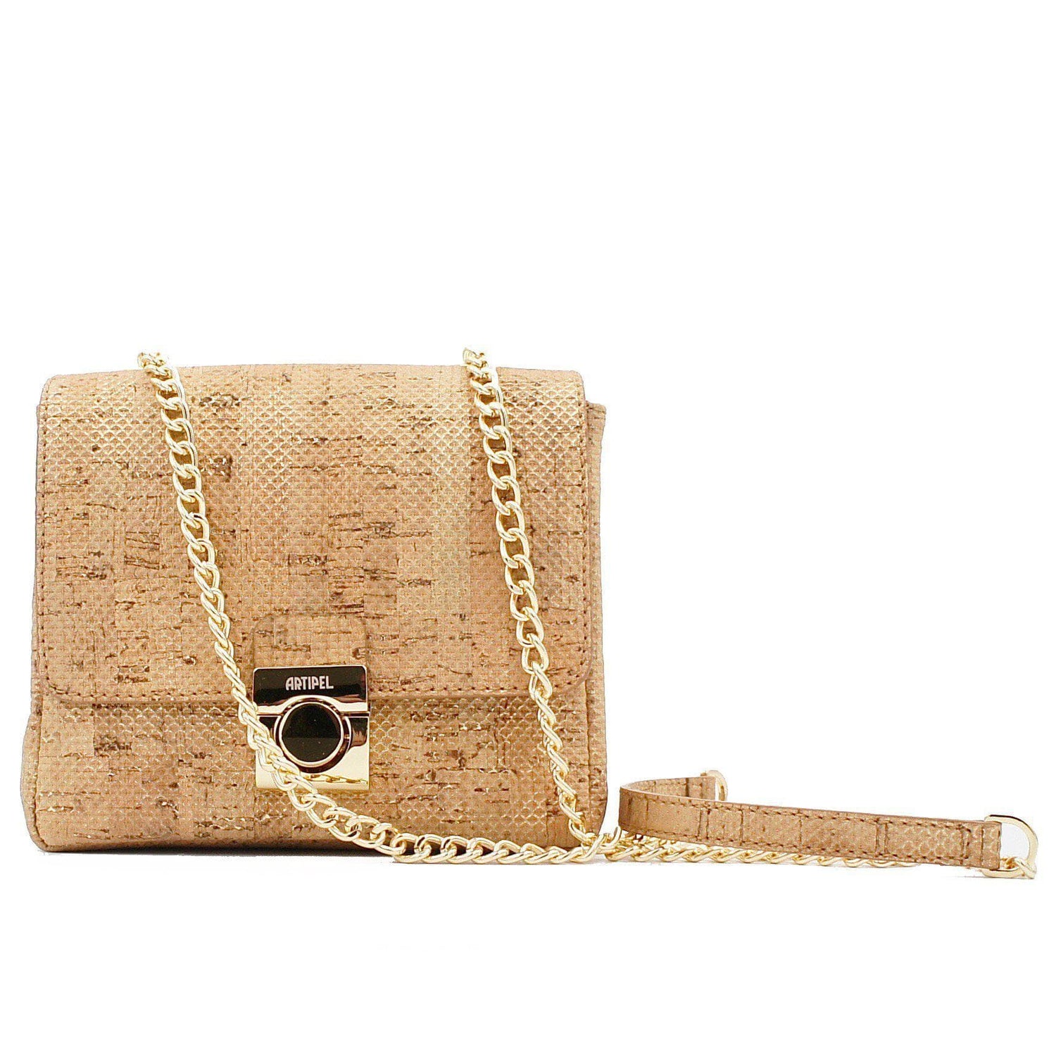 ​Mini-sized bag in golden cork