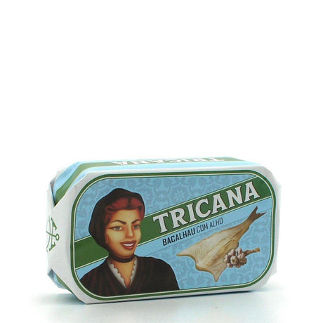 Tricana I Conserve de morue à l'huile d'olive et à l'ail