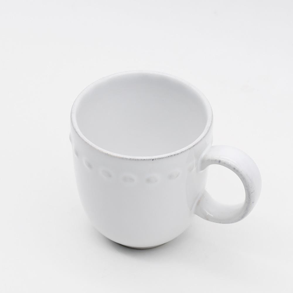 Mug grès blanc I Vaisselle portugaise Mug en grès "Pérola"