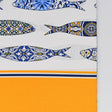 Nappe 100% coton du Portugal I Imprimée motifs sardine Nappe en coton "Sardinha" - Jaune