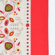 Nappe bleue 100% coton du Portugal I Imprimée motifs sardine Nappe en coton "Galo" - Rouge