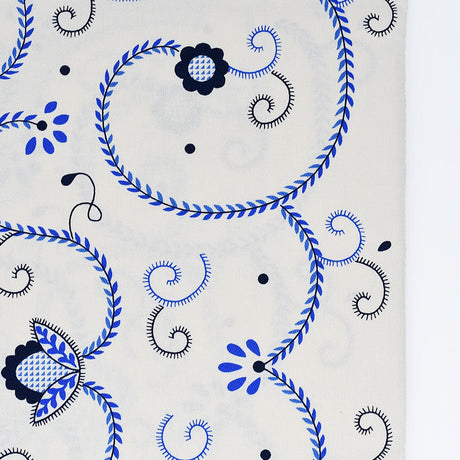 Nappe en coton "Viana" - Bleue