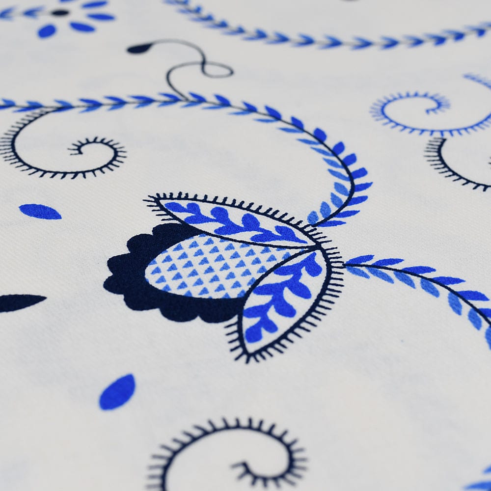 Nappe en coton "Viana" - Bleue