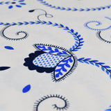 Nappe en coton "Viana" - Bleue