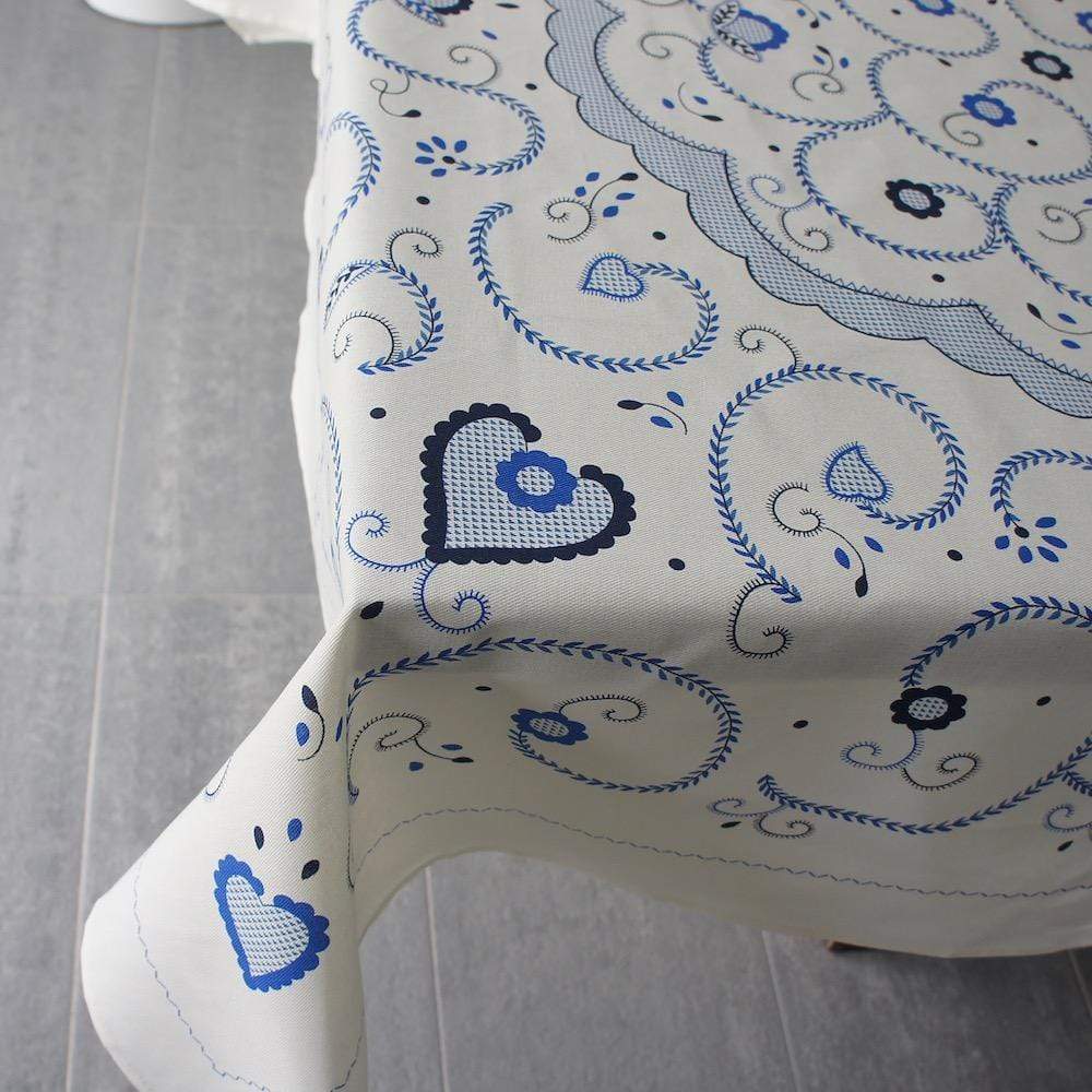 Viana I Cotton tablecloth - Blue