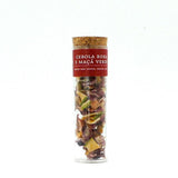 Tube of dehydrated Purple Onions and Green Apples
