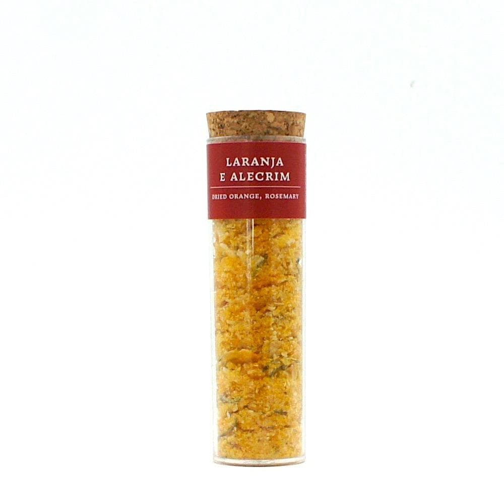 Tube of dehydrated Oranges and Rosemary
