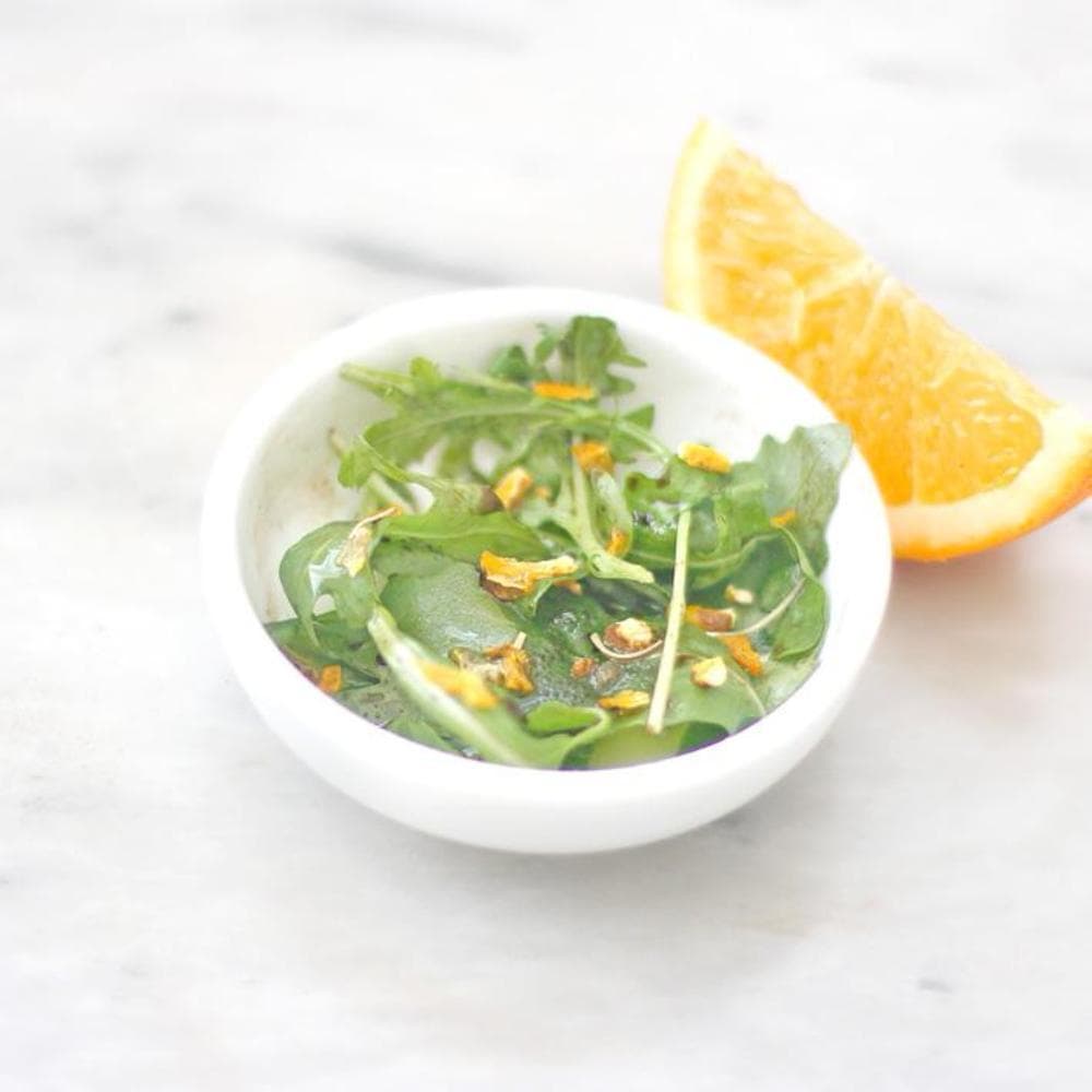 Tube of dehydrated Oranges and Rosemary