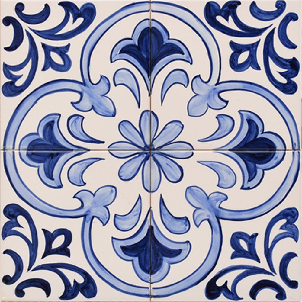 Panneau d'azulejos portugais peinte à la main Panneau d'azulejos 30x30cm