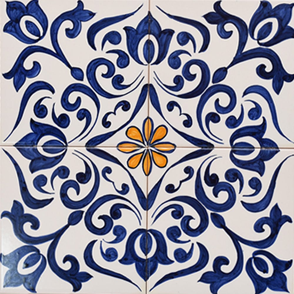 Panneau d'azulejos portugais peinte à la main Panneau d'azulejos 30x30cm