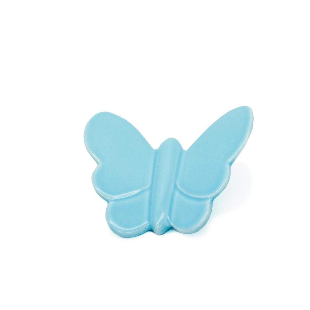 Butterfly in ceramic I Sky-blue