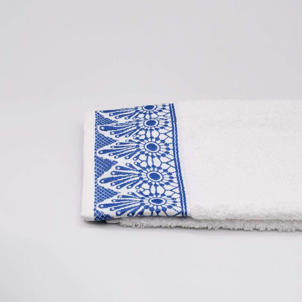 Bath set - White and blue
