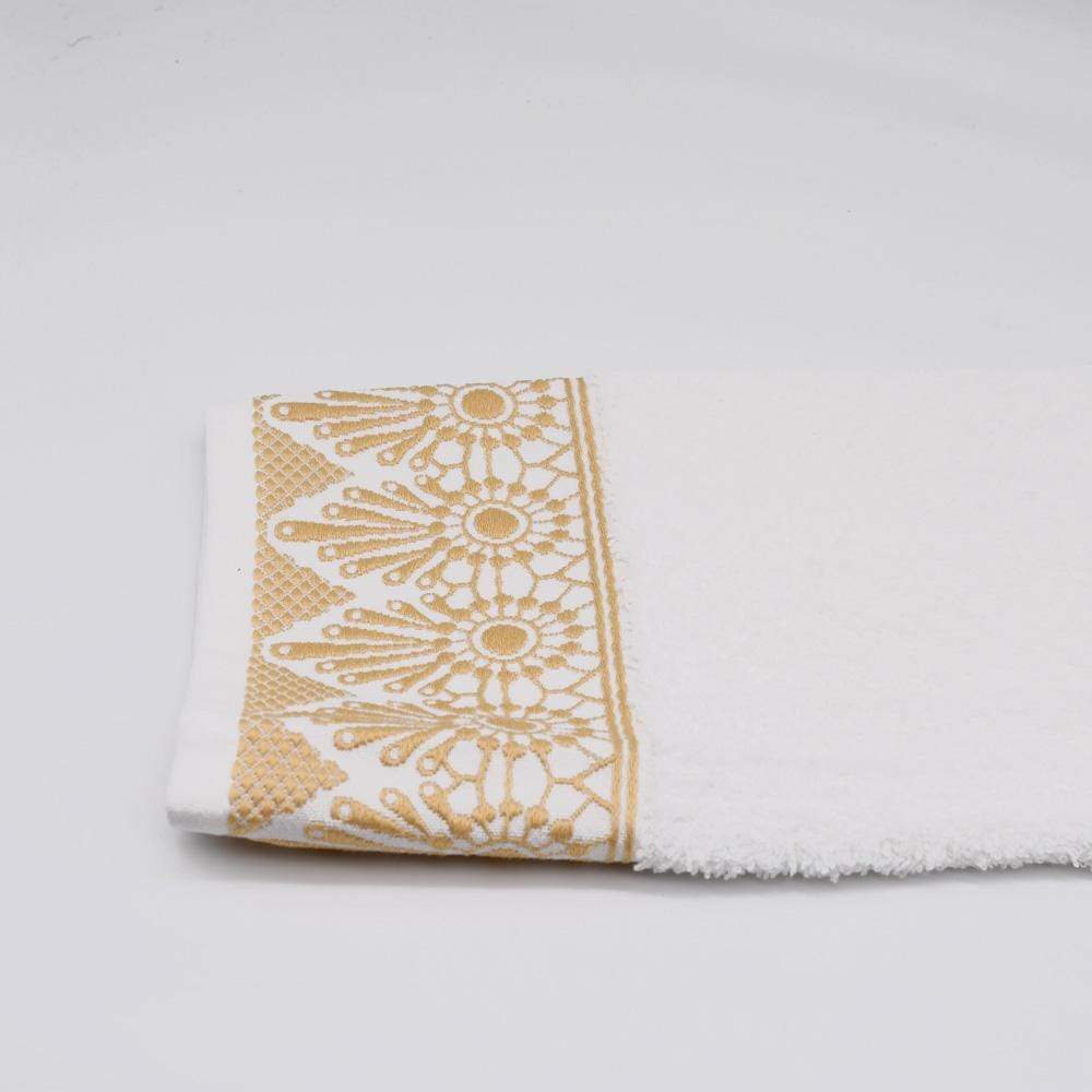 Bath set - White and gold