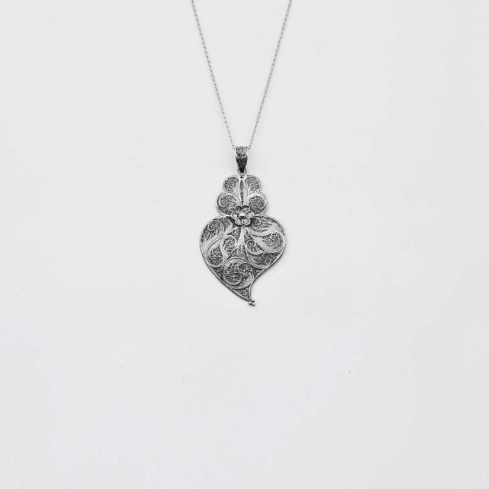 Coração de Viana I Pendentif en argent - 3.5cm