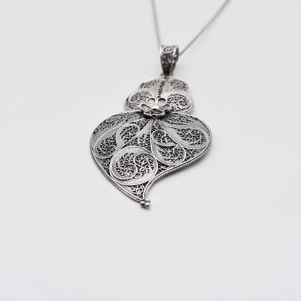 Coração de Viana I Pendentif en argent - 3.5cm