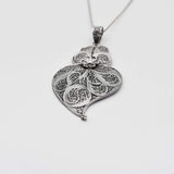 Coração de Viana I Pendentif en argent - 3.5cm