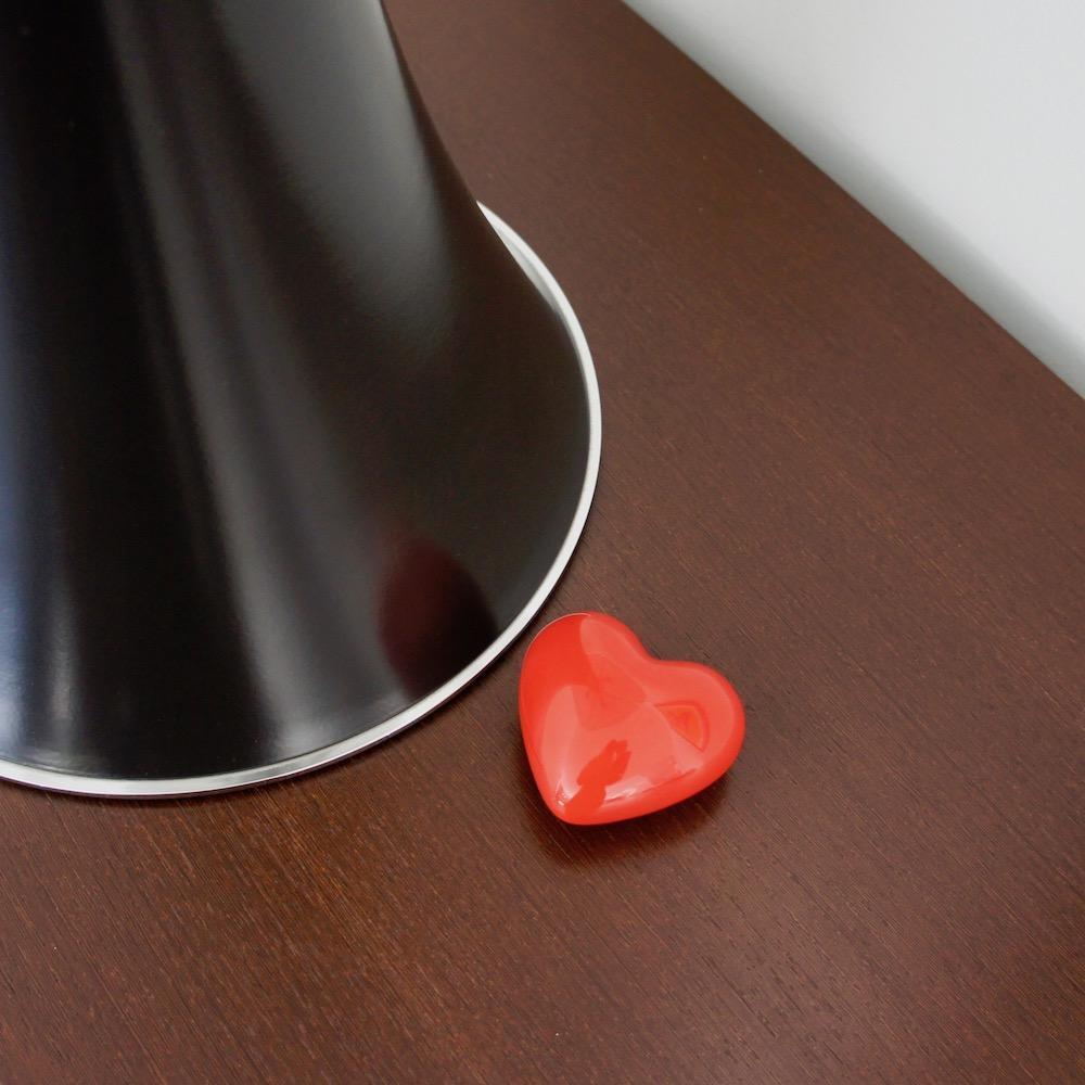 Heart in ceramic - Red