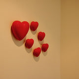 Heart in ceramic - Red