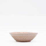 Petit saladier en céramique rose I Motifs dentelles portugaises Saladier individuel "Carimbada" rose - 19 cm