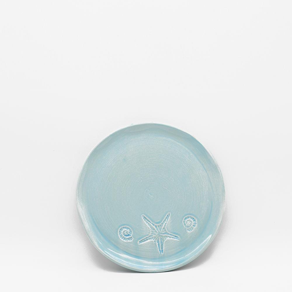 Estrela do mar I Turquoise blue Plate - 20cm