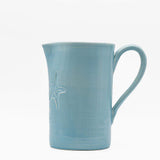 Petite assiette en céramique turquoise I Motifs étoile de mer Carafe "Estrela do mar" - Bleue