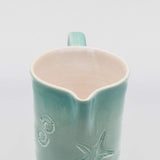 Petite assiette en céramique turquoise I Motifs étoile de mer Carafe "Estrela do mar" - Verte