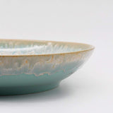Petite assiette verte en grès I Vaisselle du Portugal Saladier en grès 34cm - Vert